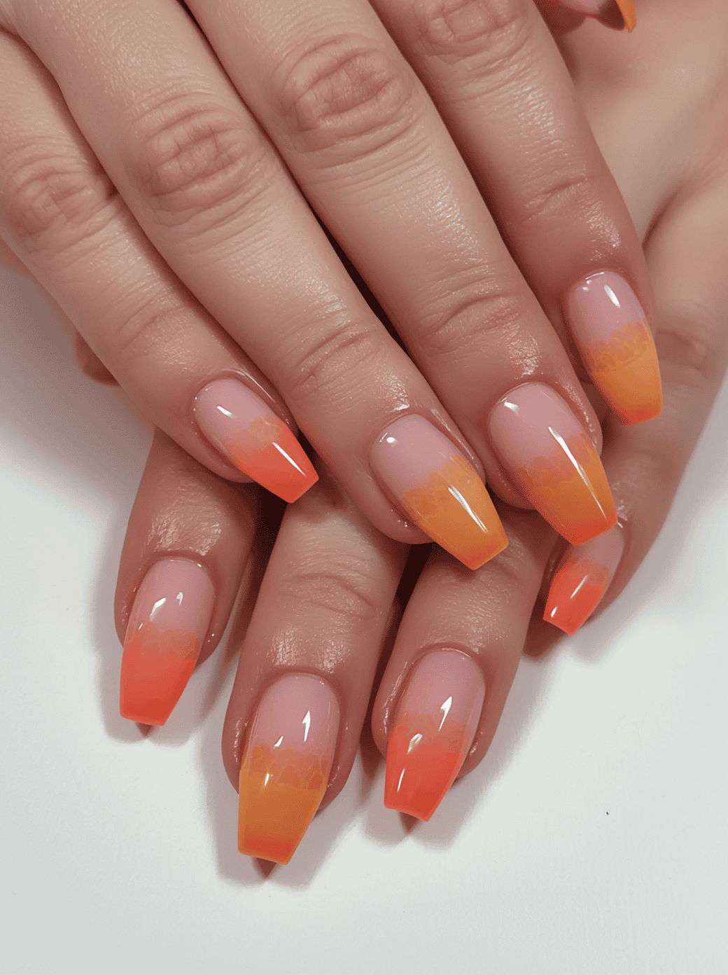 Sunset Ombre Nails
