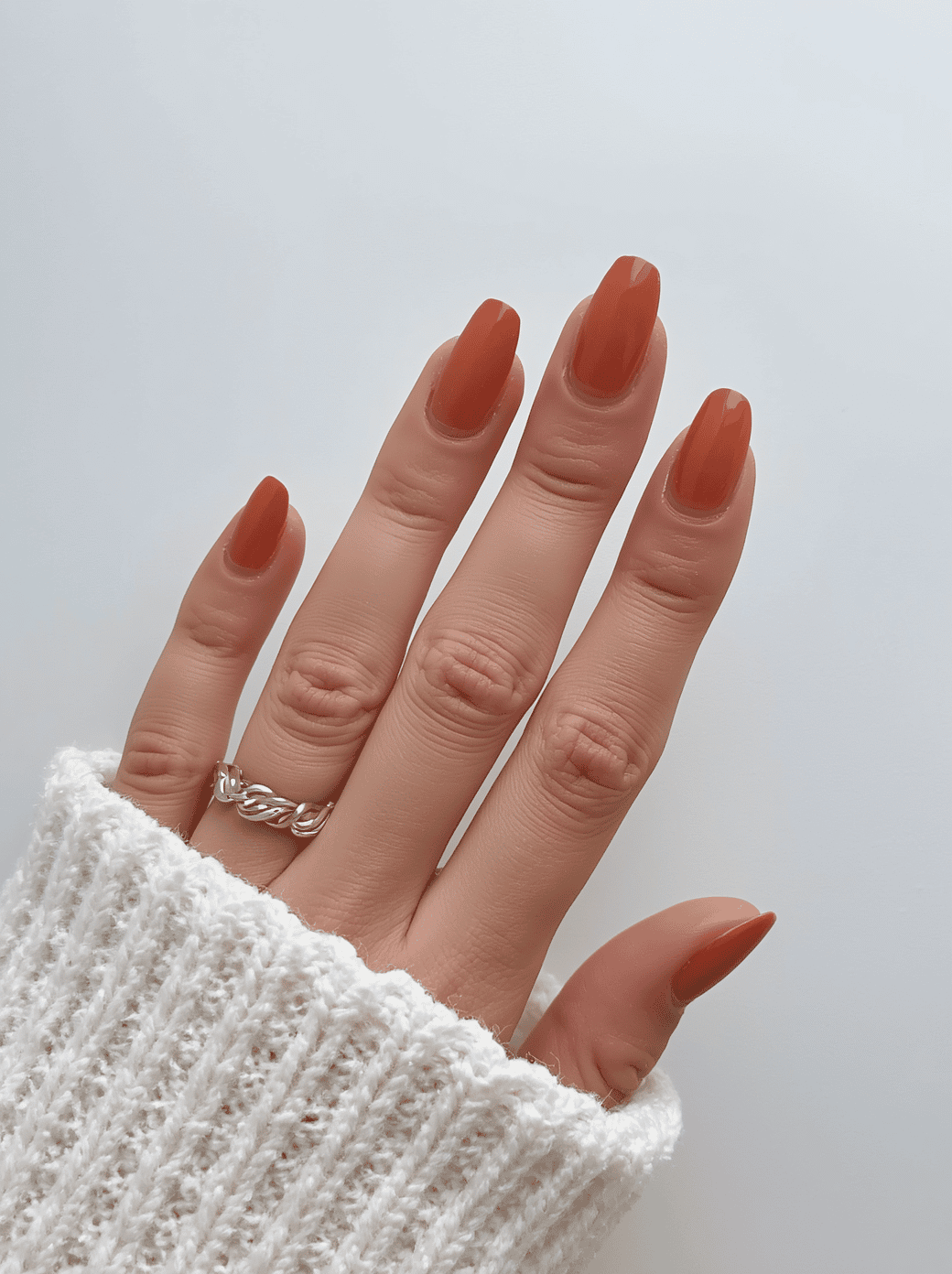 Warm Terracotta Nails