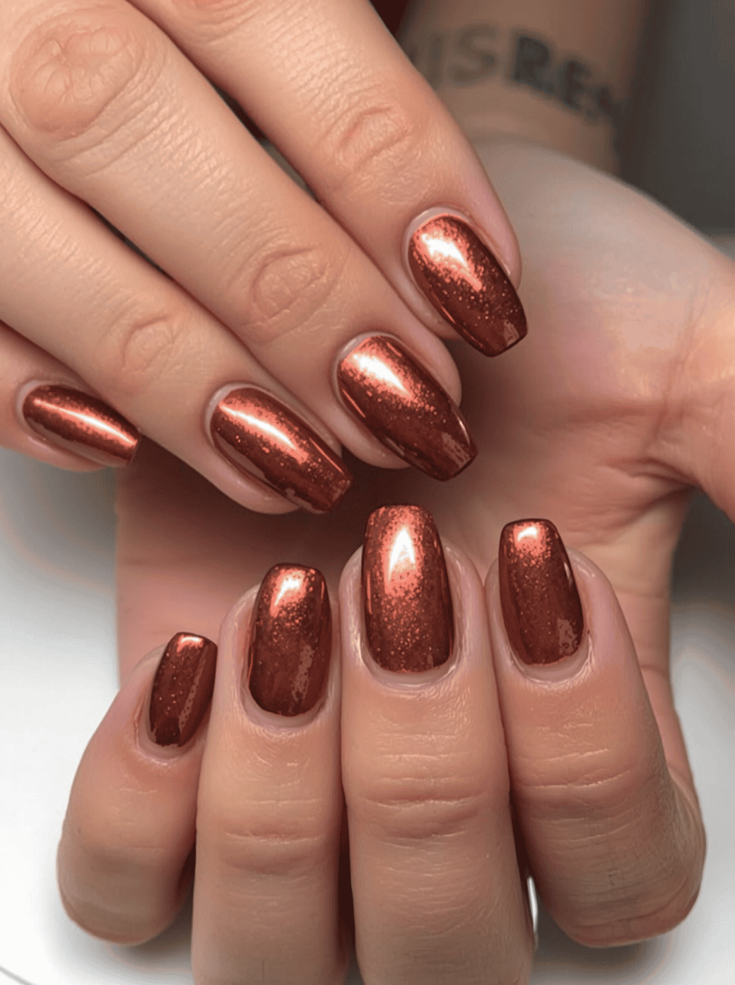 Copper Metallic Nails